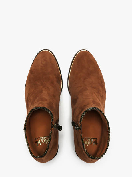 Enkellaarsjes Met Hak Tiglon Uit Leder Mam'zelle Bruin women CSIUY48 ander zicht 4